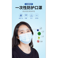 3 PLY Disposable Mask For Anti-Coronavirus